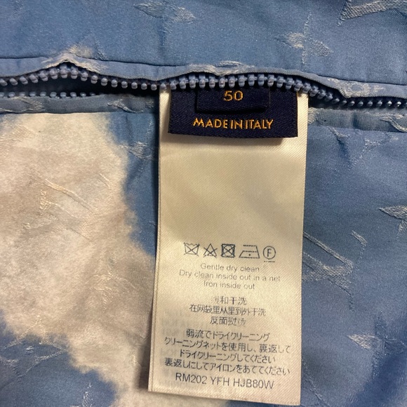 Louis Vuitton Monogram Cloud Windbreaker Jacket Blue - Picture 9 of 13